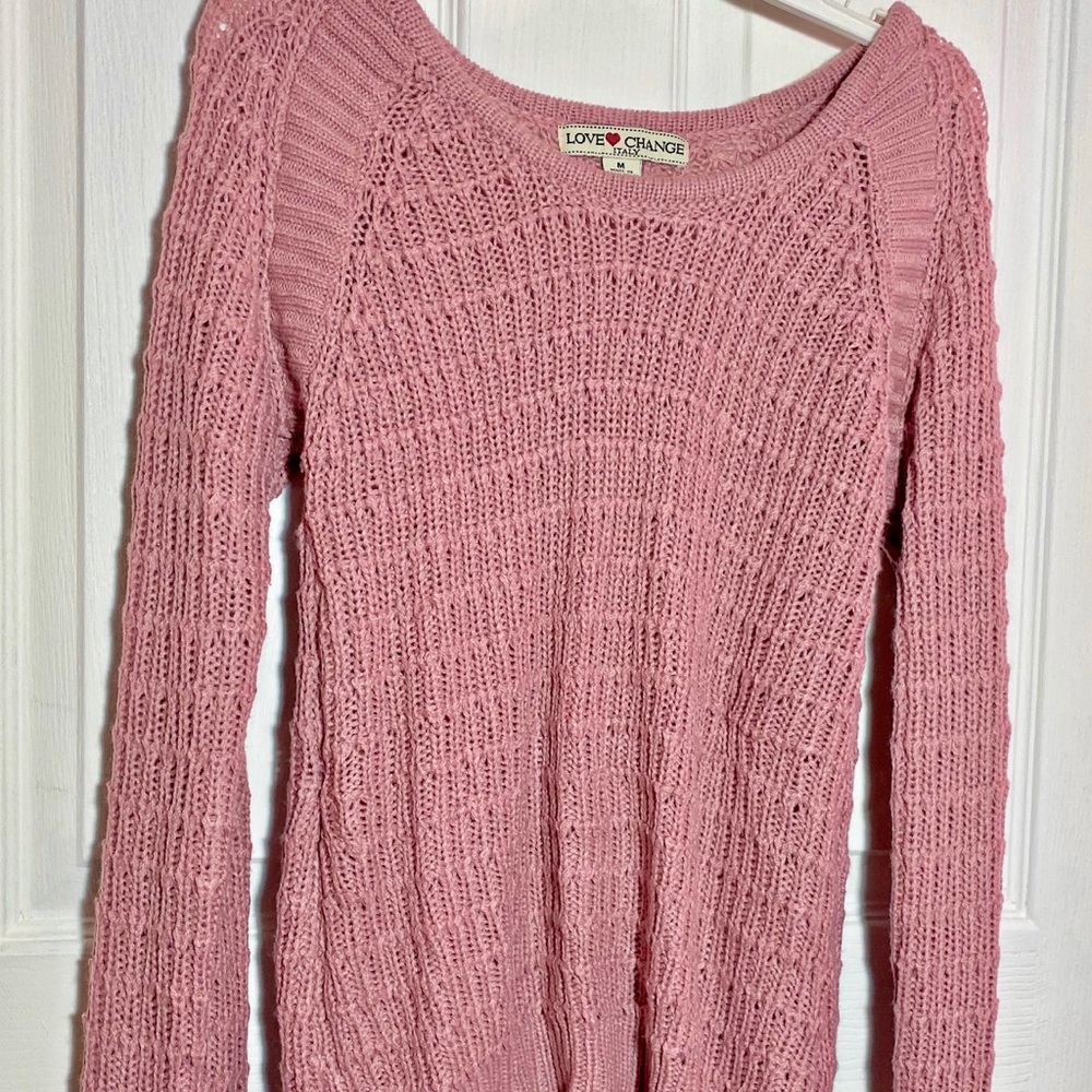 Love❤️ Change Nude Pink Knitted Sweater